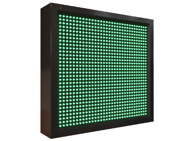 Бегущая строка 40 на 40 см зелёного цвета