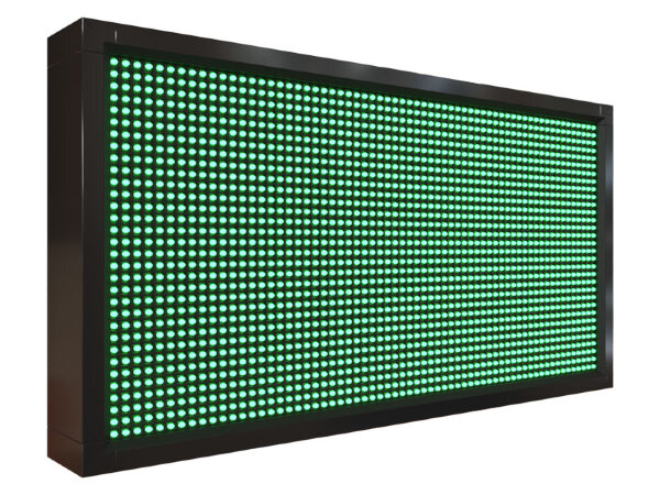 Бегущая строка 72 на 40 см зелёного цвета