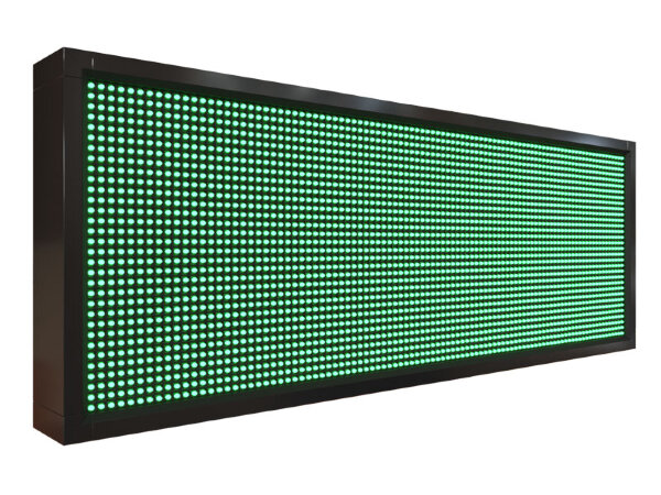 Бегущая строка 104 на 40 см зелёного цвета