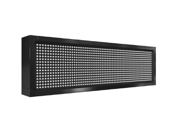 Бегущая строка 72 на 24 см белого цвета