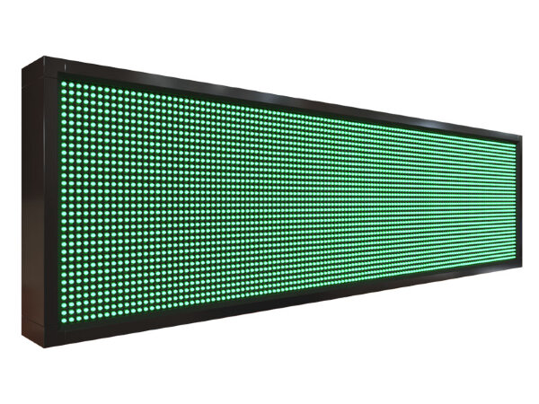 Бегущая строка 136 на 40 см зелёного цвета