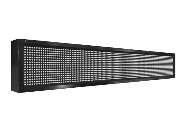 Бегущая строка 136 на 24 см белого цвета