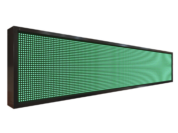 Бегущая строка 200 на 40 см зелёного цвета