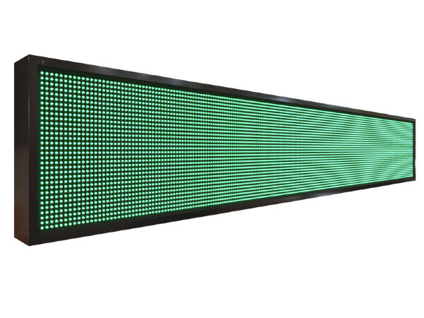 Бегущая строка 232 на 40 см зелёного цвета