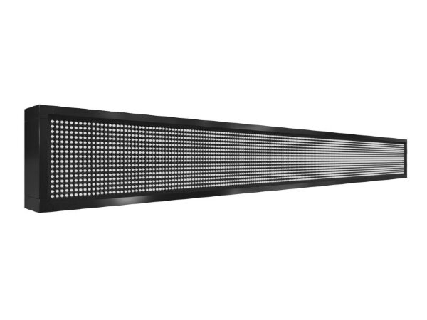 Бегущая строка 200 на 24 см белого цвета