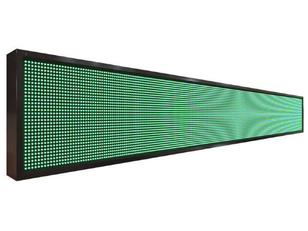 Бегущая строка 296 на 40 см зелёного цвета