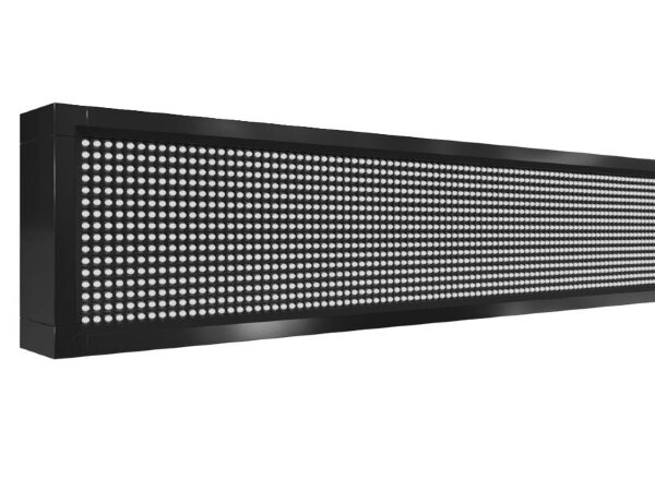 Бегущая строка 456 на 24 см белого цвета