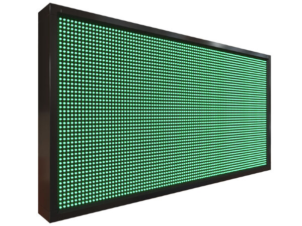 Бегущая строка 104 на 56 см зелёного цвета