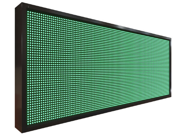 Бегущая строка 136 на 56 см зелёного цвета