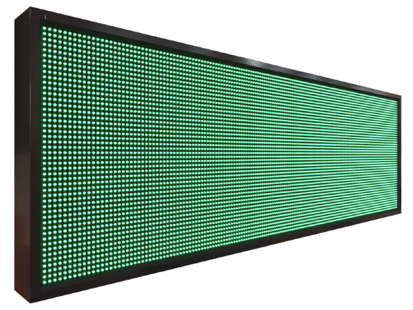 Бегущая строка 168 на 56 см зелёного цвета