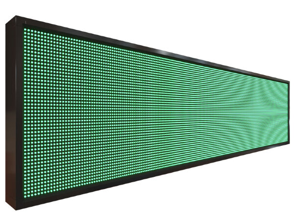 Бегущая строка 232 на 56 см зелёного цвета