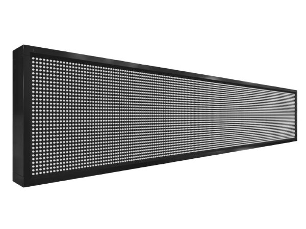 Бегущая строка 200 на 40 см белого цвета