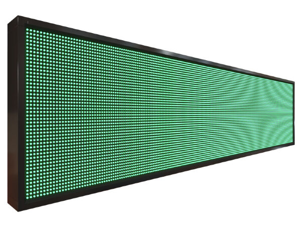 Бегущая строка 264 на 56 см зелёного цвета