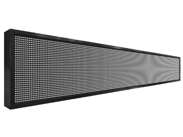 Бегущая строка 264 на 40 см белого цвета