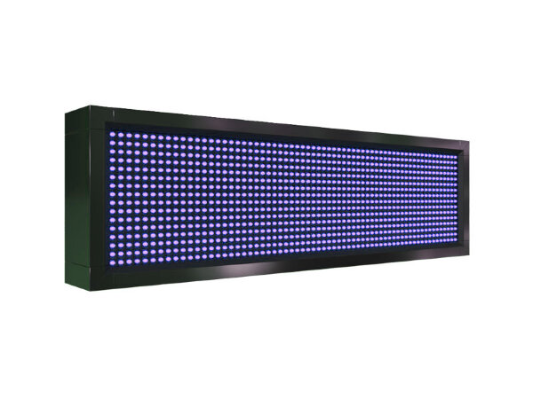 Бегущая строка 72 на 24 см синего цвета