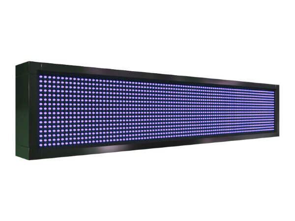 Бегущая строка 104 на 24 см синего цвета