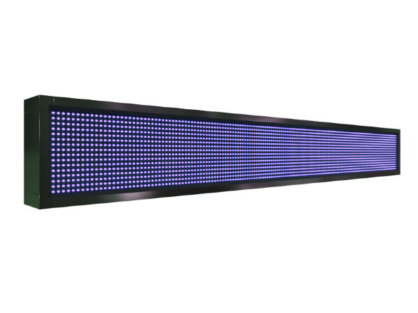 Бегущая строка 168 на 24 см синего цвета