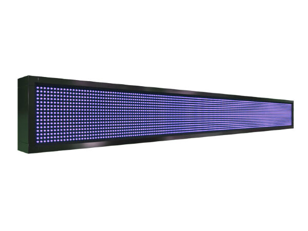 Бегущая строка 200 на 24 см синего цвета