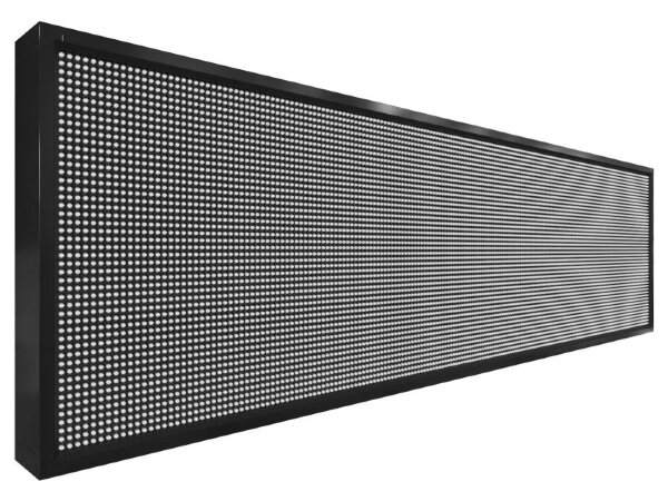 Бегущая строка 200 на 56 см белого цвета