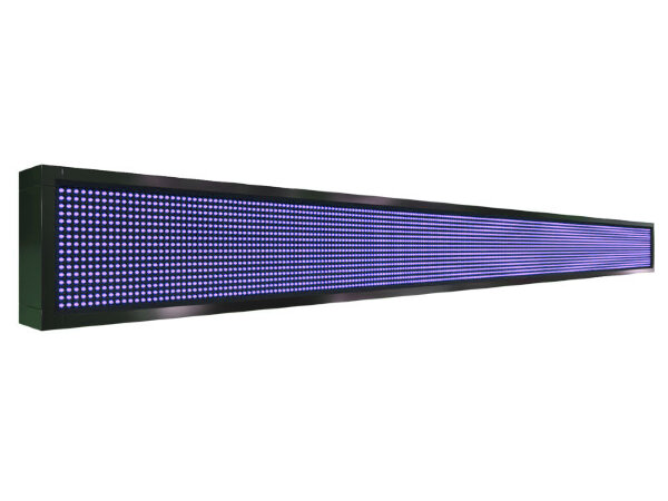 Бегущая строка 264 на 24 см синего цвета