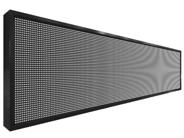 Бегущая строка 232 на 56 см белого цвета