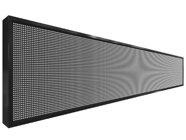 Бегущая строка 328 на 56 см белого цвета