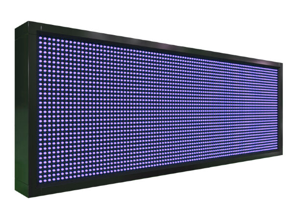 Бегущая строка 104 на 40 см синего цвета