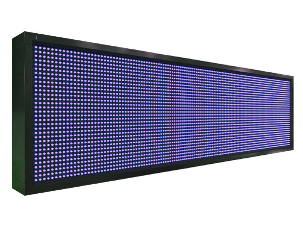 Бегущая строка 136 на 40 см синего цвета