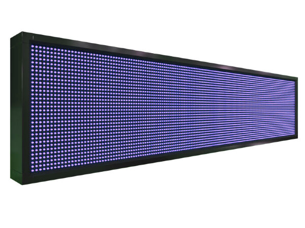 Бегущая строка 168 на 40 см синего цвета