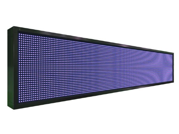 Бегущая строка 200 на 40 см синего цвета