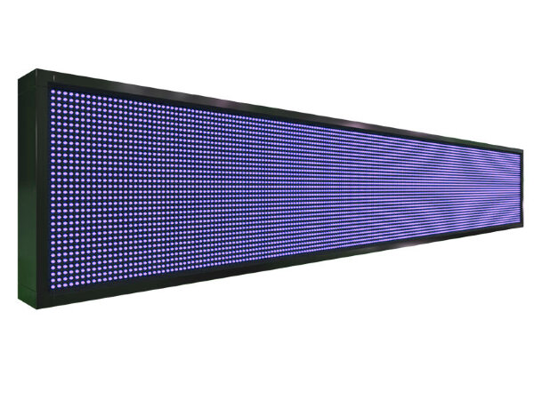 Бегущая строка 232 на 40 см синего цвета