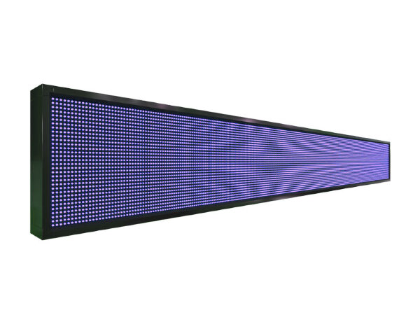 Бегущая строка 328 на 40 см синего цвета