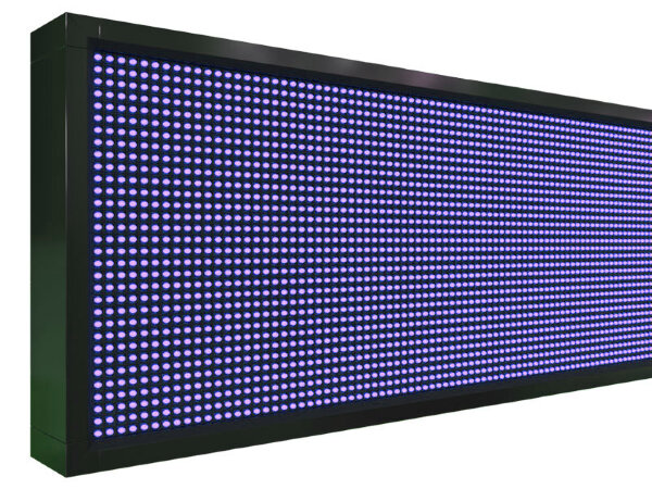 Бегущая строка 456 на 40 см синего цвета