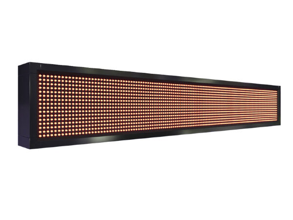 Бегущая строка 136 на 24 см красного цвета