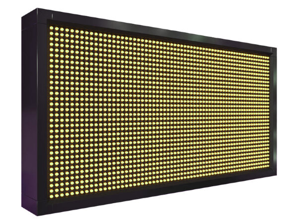 Бегущая строка 72 на 40 см жёлтого цвета