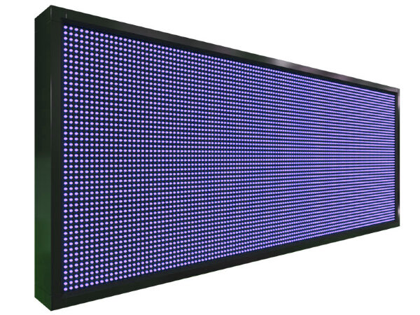 Бегущая строка 136 на 56 см синего цвета