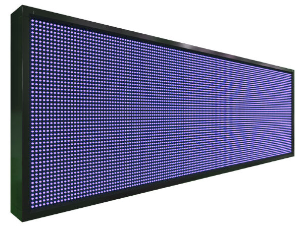 Бегущая строка 168 на 56 см синего цвета