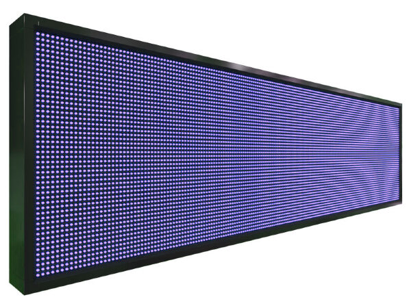 Бегущая строка 200 на 56 см синего цвета