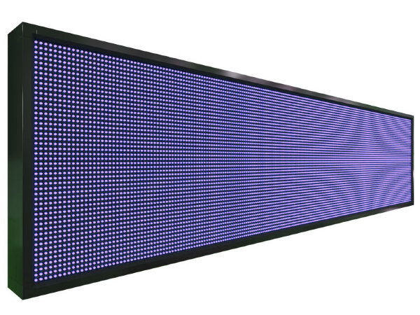 Бегущая строка 232 на 56 см синего цвета