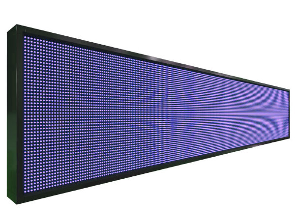 Бегущая строка 296 на 56 см синего цвета