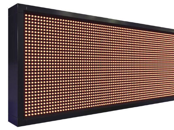 Бегущая строка 392 на 40 см красного цвета