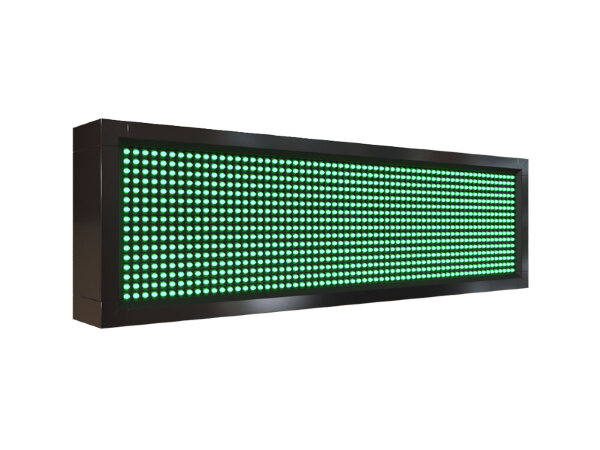 Бегущая строка 72 на 24 см зелёного цвета