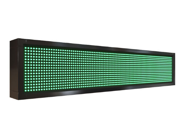 Бегущая строка 104 на 24 см зелёного цвета