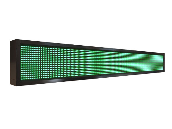 Бегущая строка 168 на 24 см зелёного цвета