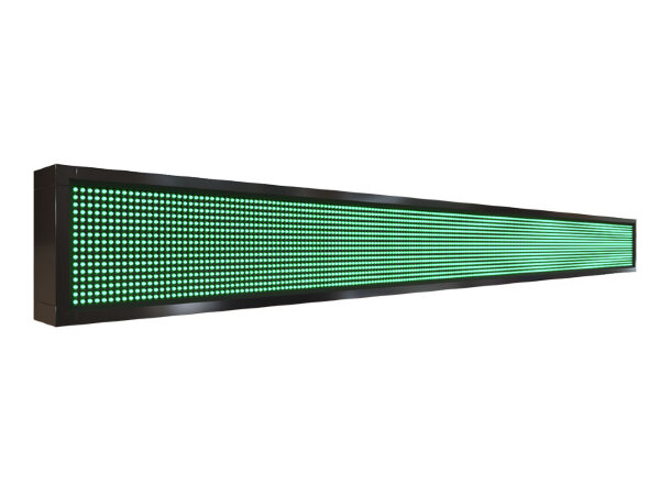 Бегущая строка 232 на 24 см зелёного цвета