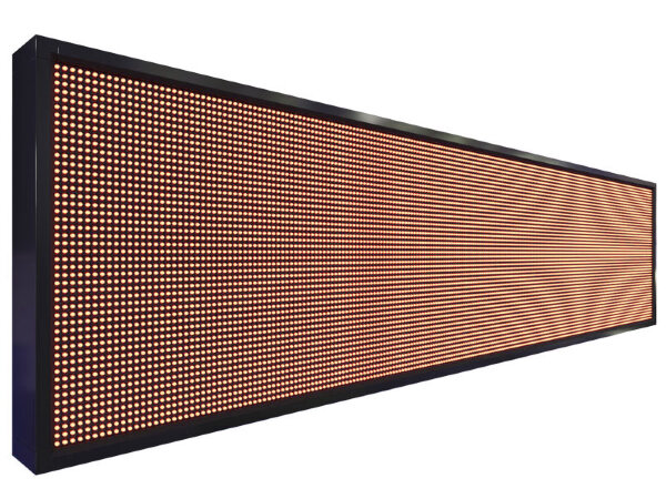 Бегущая строка 232 на 56 см красного цвета