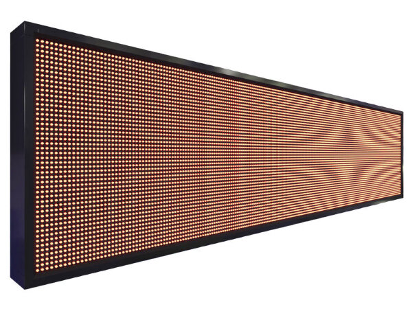 Бегущая строка 264 на 56 см красного цвета