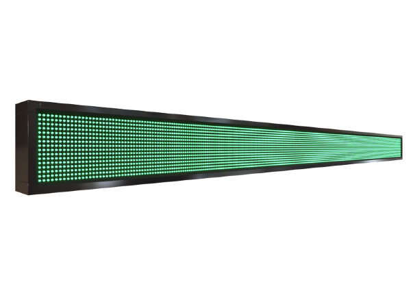 Бегущая строка 328 на 24 см зелёного цвета